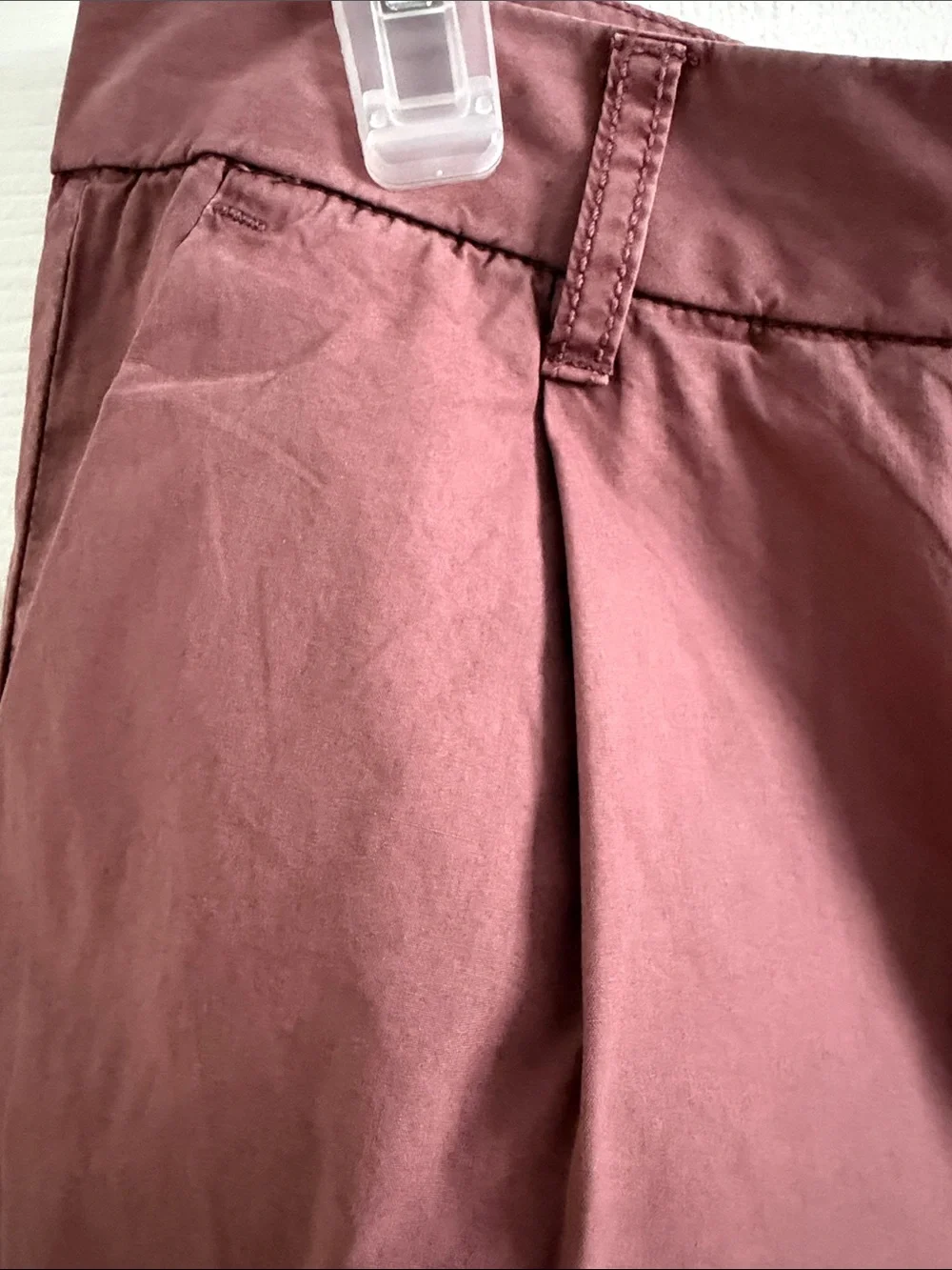 Calvin Klein Jeans 100% Cotton Rosey Pink Pleated Wide Leg Pants - size 8